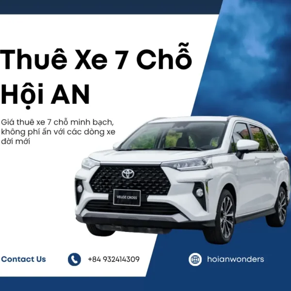 thuê xe 7 chỗ hội an